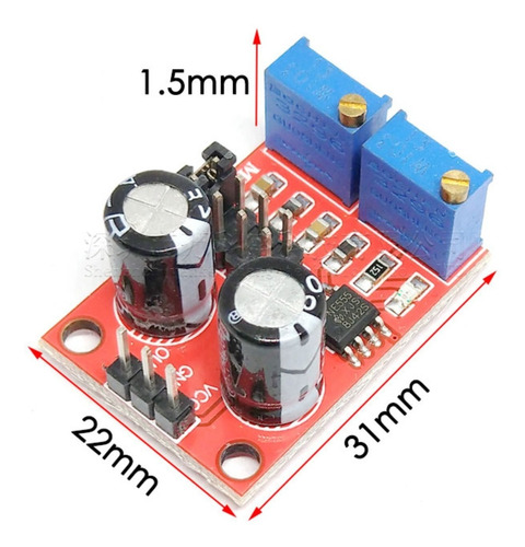 Modulo De Frecuencia Ajustable Y Ciclo Util Ajustable Ne555