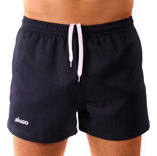 Short Rugby Deportivo Hombre Imago Azul Corto Antidesgarro