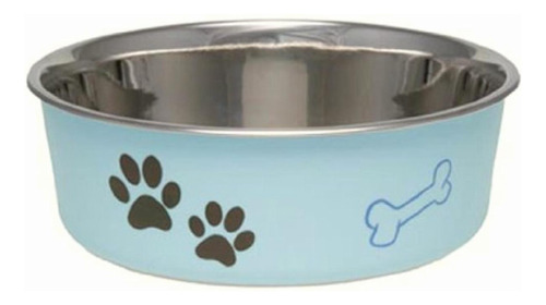 Loving Pets Bella Bowl Dog Bowl, Extra Large, Murano Blue