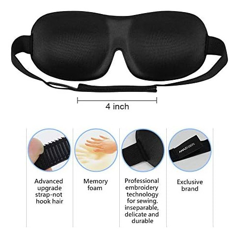 Amazker Antifaz Para Dormir Invisible Alar Deep Orbit Antifa