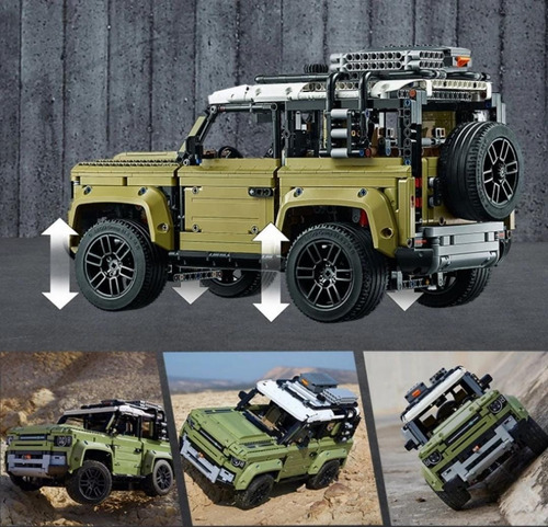 Bloco De Montar Land Rover Defender Technic - 2573pçs