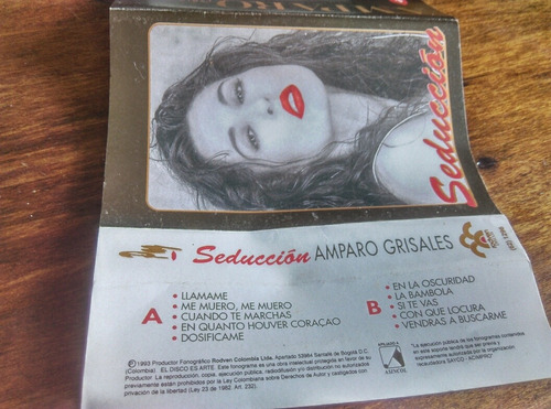 Cassete-amparo Grisales-seduccion.  Ljp