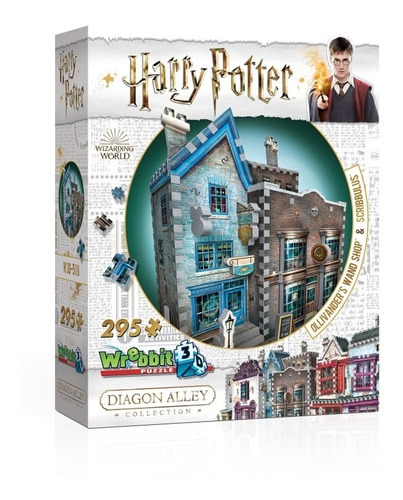 Puzzle 3d Tienda Varita Olivanders Y Scribbulus-harry Potter