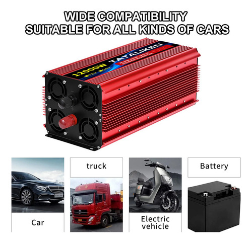 Inversor De Tensão 12000w 12v-220v, Onda Senoidal Pura