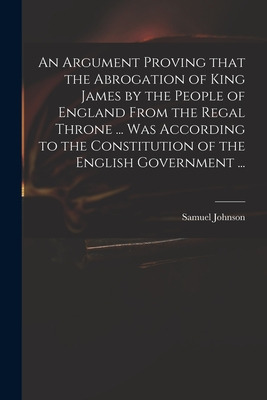 Libro An Argument Proving That The Abrogation Of King Jam...