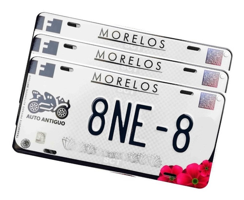 Placas Auto Clásico Morelos