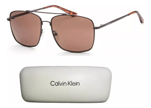 Calvin Klein ® Lentes De Sol 100% Protecc Uv Ck19136s 7332ev Color de la lente Classic Color de la varilla Oscuro Color del armazón Oscuro Diseño Rectangular