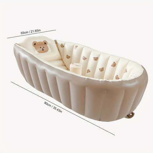 ' Bañera Inflable Portátil De Viaje Antideslizante Para Bebé