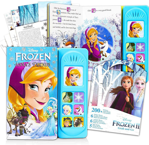 Disney Frozen Toy Set Frozen Book Bundle - Libro De Activida