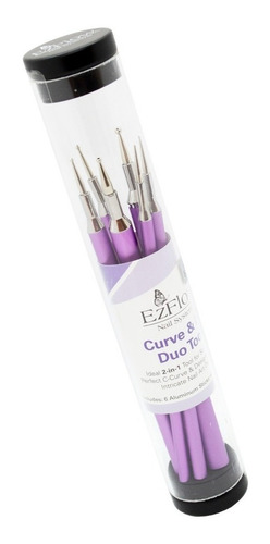 Ezflow Duo Tools Kit Decoración Uñas Dooting Curva Nail Art