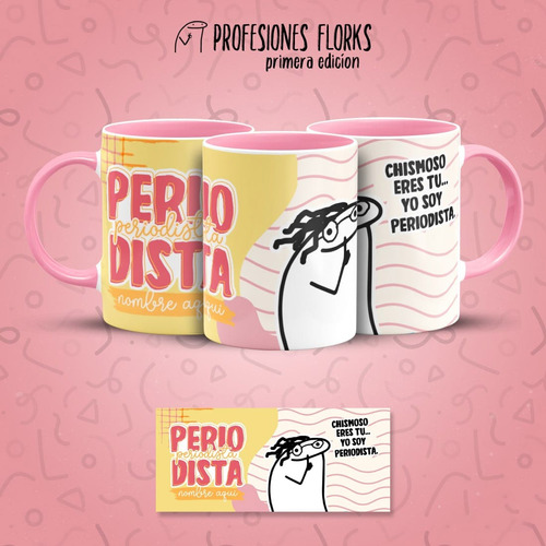 Taza De Cerámica Profesión Periodista En Caja De Regalo