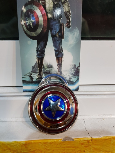 Llavero Capitan America Escudo Avengers Metal Envio Gratis