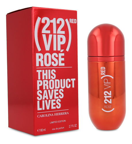 212 Vip Rose Red 80 Ml Edp Spray Carolina Herrera - Mujer