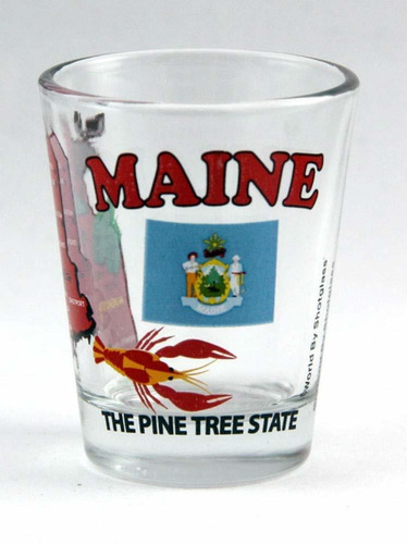 Maine Pino Estado Coleccion Todos-americana Vaso Chupito