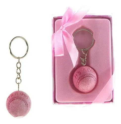 Bebé Cadena De Clave De Béisbol Rosa, Caso De 48