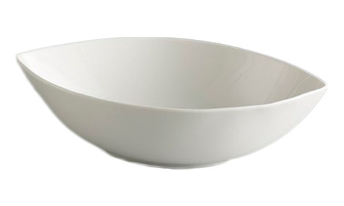 Ensaladera De Porcelana Oval Hoja Gourmet Volf 28cm 