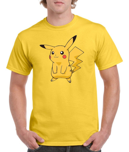 Playera Pokemon Pikachu Serio Pokebola Dialan