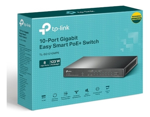 Switch Tp-link Tl-sg1210mpe 10 Puertos Con 8 Puertos Poe