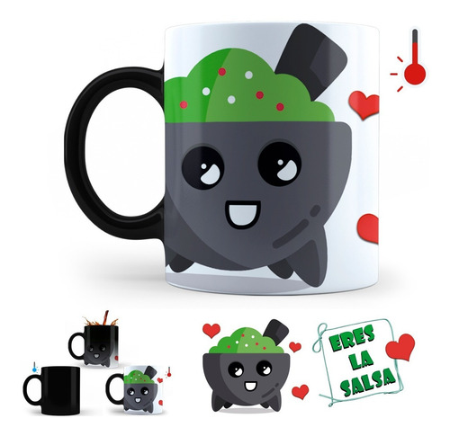 2 Tazas Mágicas Pareja Eres La Salsa De Mis Tacos Amor