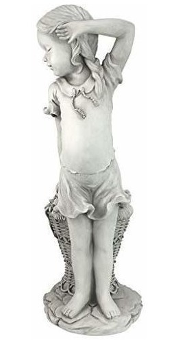 Diseño Toscano Francesla Estatua De La Niña De Las Flores