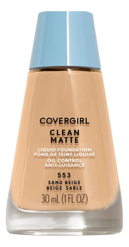 Base de maquillaje CoverGirl Clean Matte tono sand beige 553 - 30mL