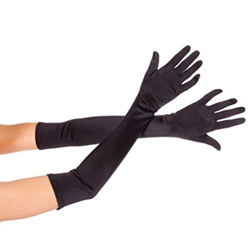 Dreamhigh Womens Evening Party 21 Guantes Largos Con Dedos D