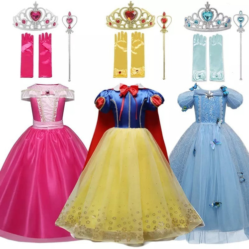 Dzyoleize Cinderela Vestido de princesa para meninas Fantasia de princesa  para festa de aniversário de Natal Fantasias de Halloween (as2, age,  3_years, 4_years, regular, Amarelo)