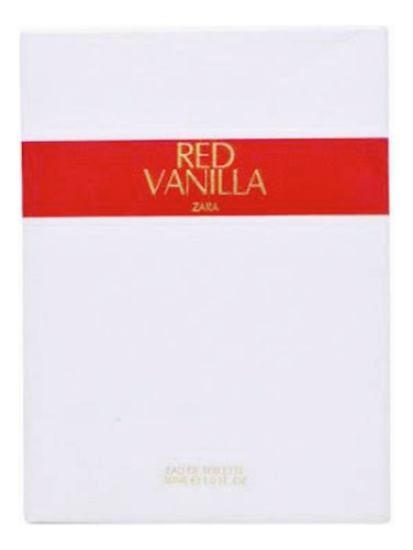 Zara Red Vainilla Mujer Nuevo Y Original 30ml