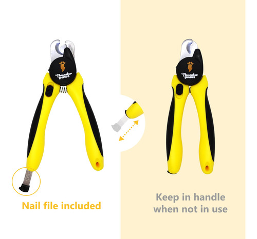 Cortaúñas Para Perros Con Luz Led Cortaúñas Con Protección S