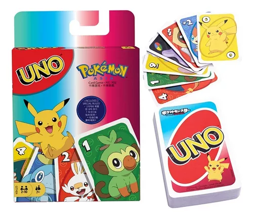 Jogo de Cartas Uno Edição Especial Pokémon - Infanto Games