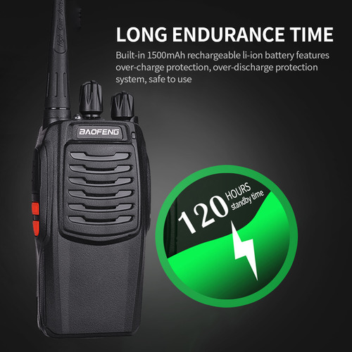 Rádio Walkie-talkie Plug Distance Fm Long, 2 Unidades, Eua,
