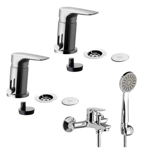 Set Grifería Mono Fv Jana M1 Lavat, Bidet Y Ducha Ext. C/t