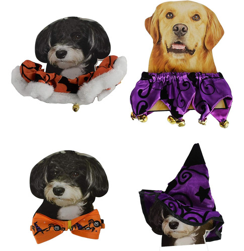 Set De 4 Accesorios De Halloween Mascotas Purrfect Uste...