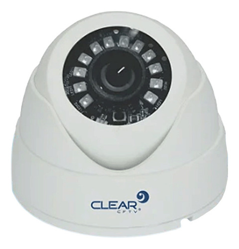 Camera Segurança Dome Plastico Ahd1080p Ir20m Clear