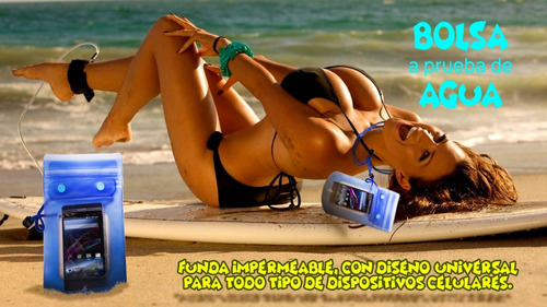 Bolsa Contra Agua Con Triple Sello Para Smartphone Hermetica