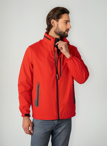 Chamarra Para Hombre Rompevientos Capucha Oculta Greenlander