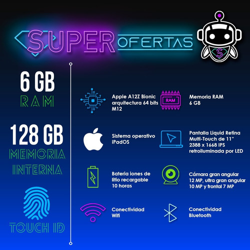 Apple iPad Pro 11 / 128gb / 2da Generación / Modelo 2020