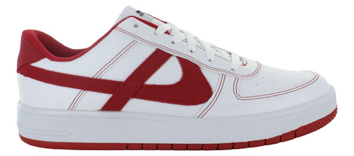 Panam Tenis Casual Vestir Comodo Blanco Rojo Hombre 85333