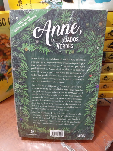 Anne La De Tejados Verdes Lucy Montgomery Catapulta Nuevo *