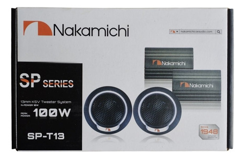 Tweeter Nakamichi Sp-t13 Con Crossover 100w
