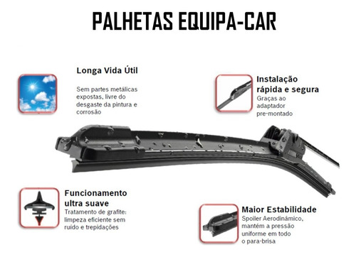 Palheta Limpador Parabrisa Silicone Chuva Captur 2017 A 2023