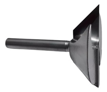 2 Fresa 45 Graus Invertida P/ Tupia Puxador Cavo Haste 8mm