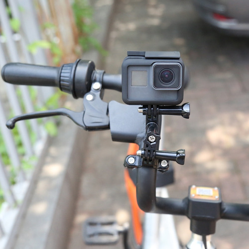 Soporte Gopro Pata Timon De Bicicleta Abrazadera Manillar