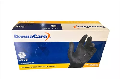 Guantes De Nitrilo Talla XL Caja 100 Unidades antideslizantes