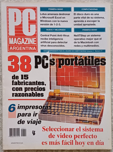 Revista Pc Magazine Argentina Vol.4 N°11 1993
