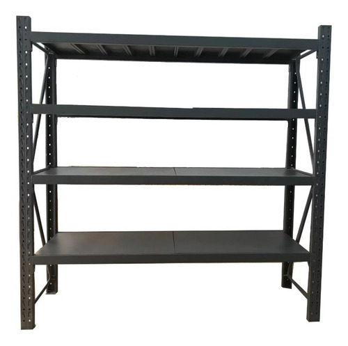 Estante Rack Metalico 400k 150x50x200cm Negro
