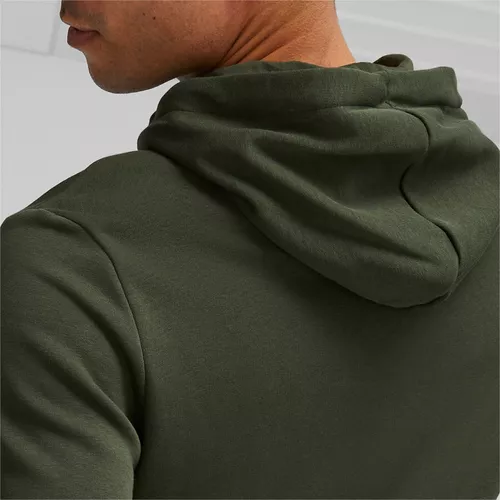 Sudadera Verde Puma Ess+ Camo Graphic Hombre