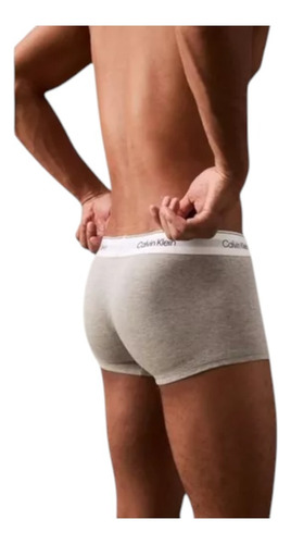 Boxer Trunk Calvin Klein De Algodón 3 Pack - Original