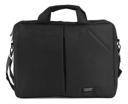 Bolso Morral Canva Para Notebook Lake 15.6 Color Negra