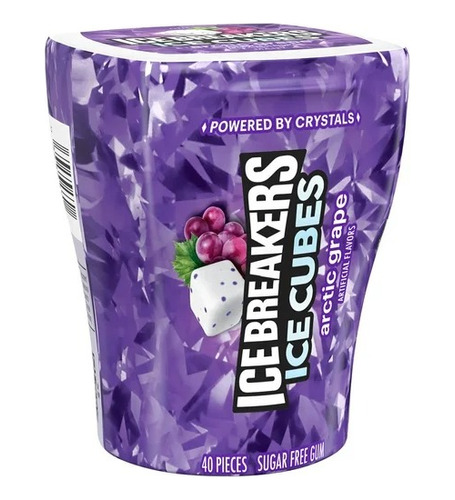 Icebreaker Ice Cubes Chicles Artic Grape 40pzs Importado